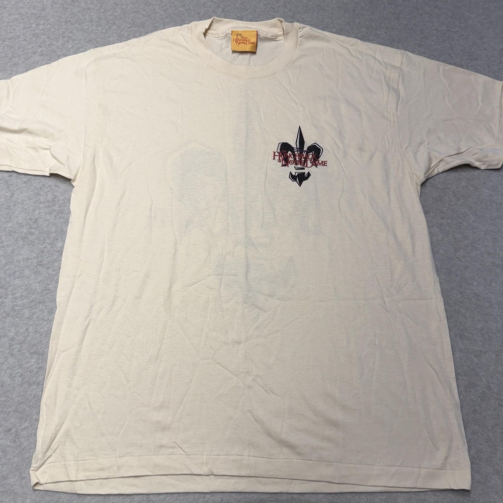 Vintage Disney Hunchback Notre Dame Shirt Mens 2XL White Graphic Tee USA
